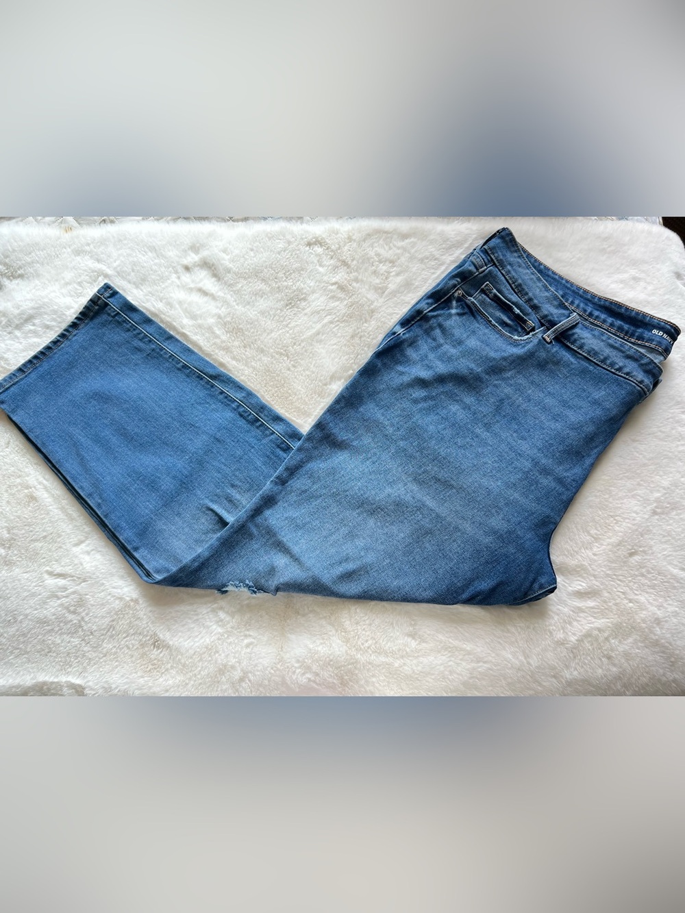Old Navy Blue Women's Straight-Leg Jeans plus sz 26
